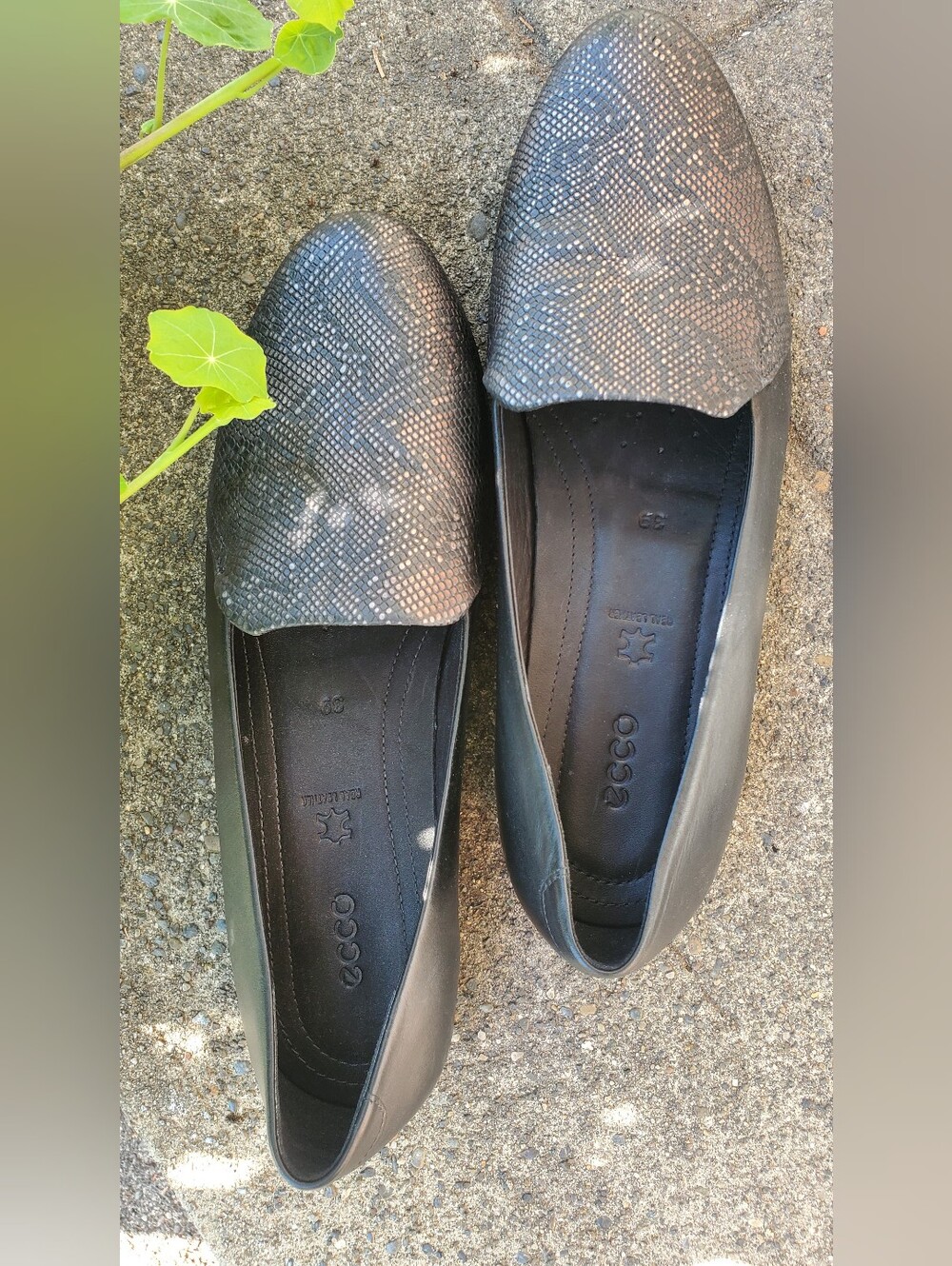 Ecco Women's Touch Ballerina 2.0 Flat, Black Sz 8 Sz 39